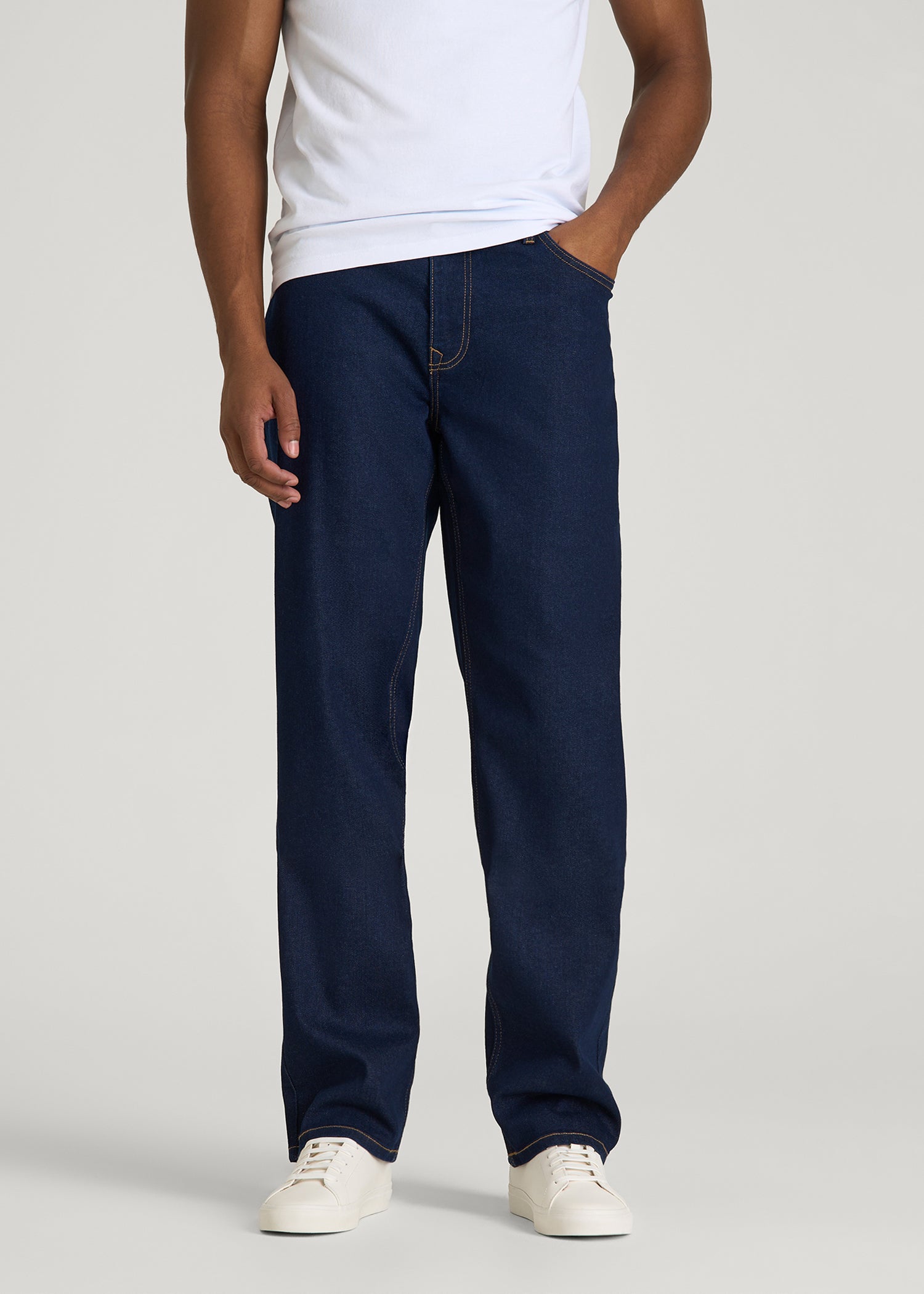 J1 STRAIGHT LEG Jeans for Tall Men in Deep Indigo Wash