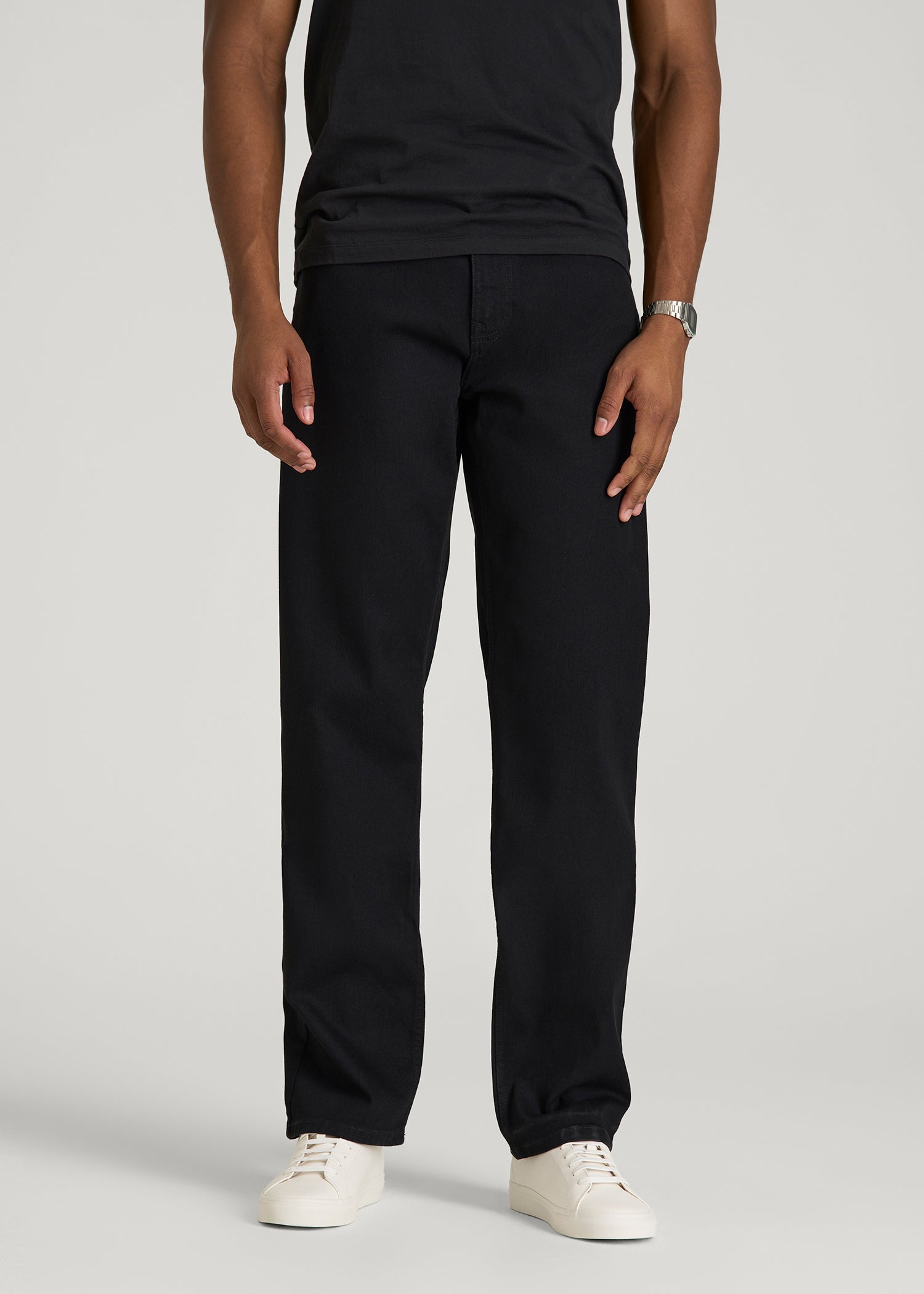 J1 STRAIGHT LEG Jeans for Tall Men in Optimum Black