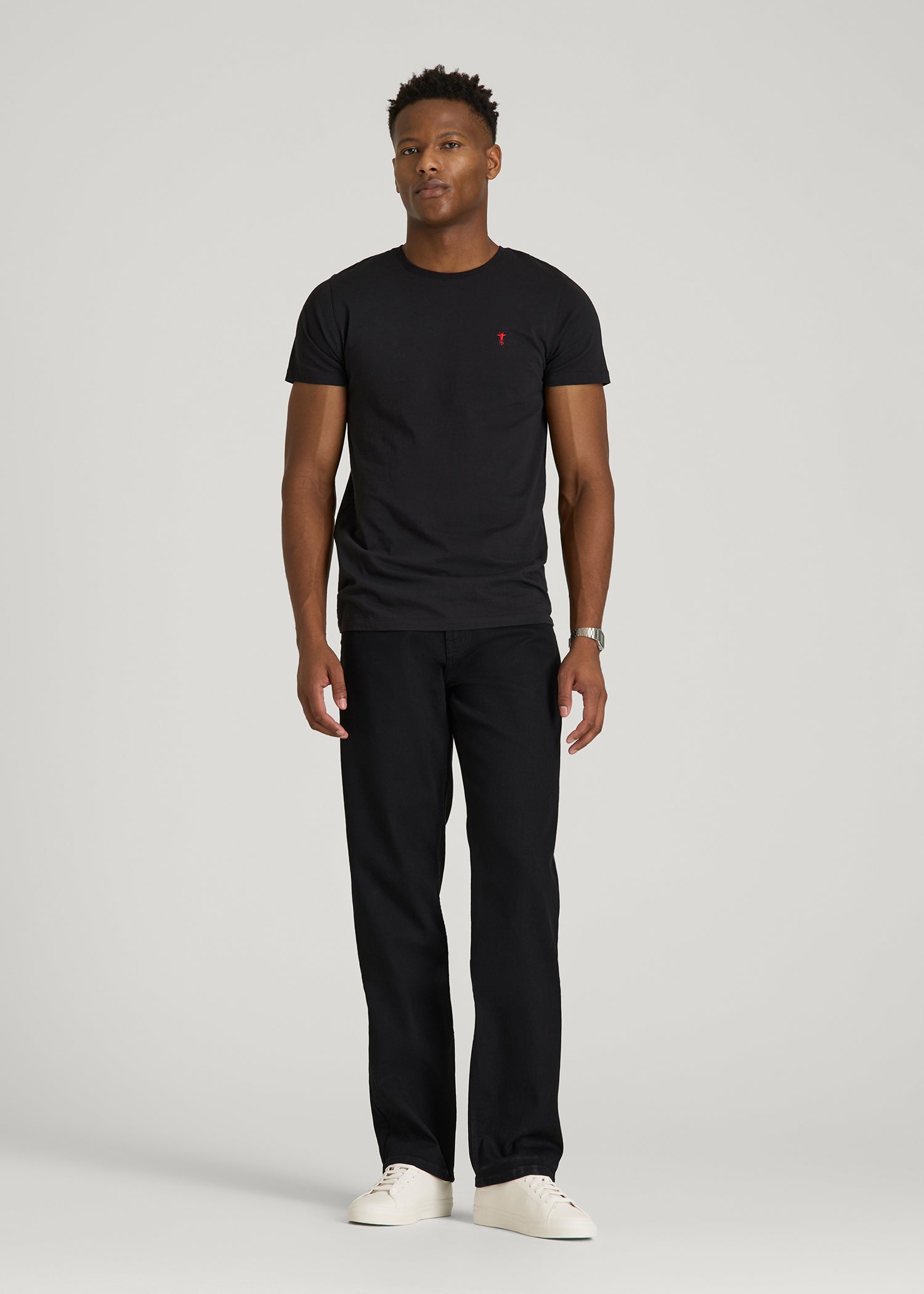 J1 STRAIGHT LEG Jeans for Tall Men in Optimum Black