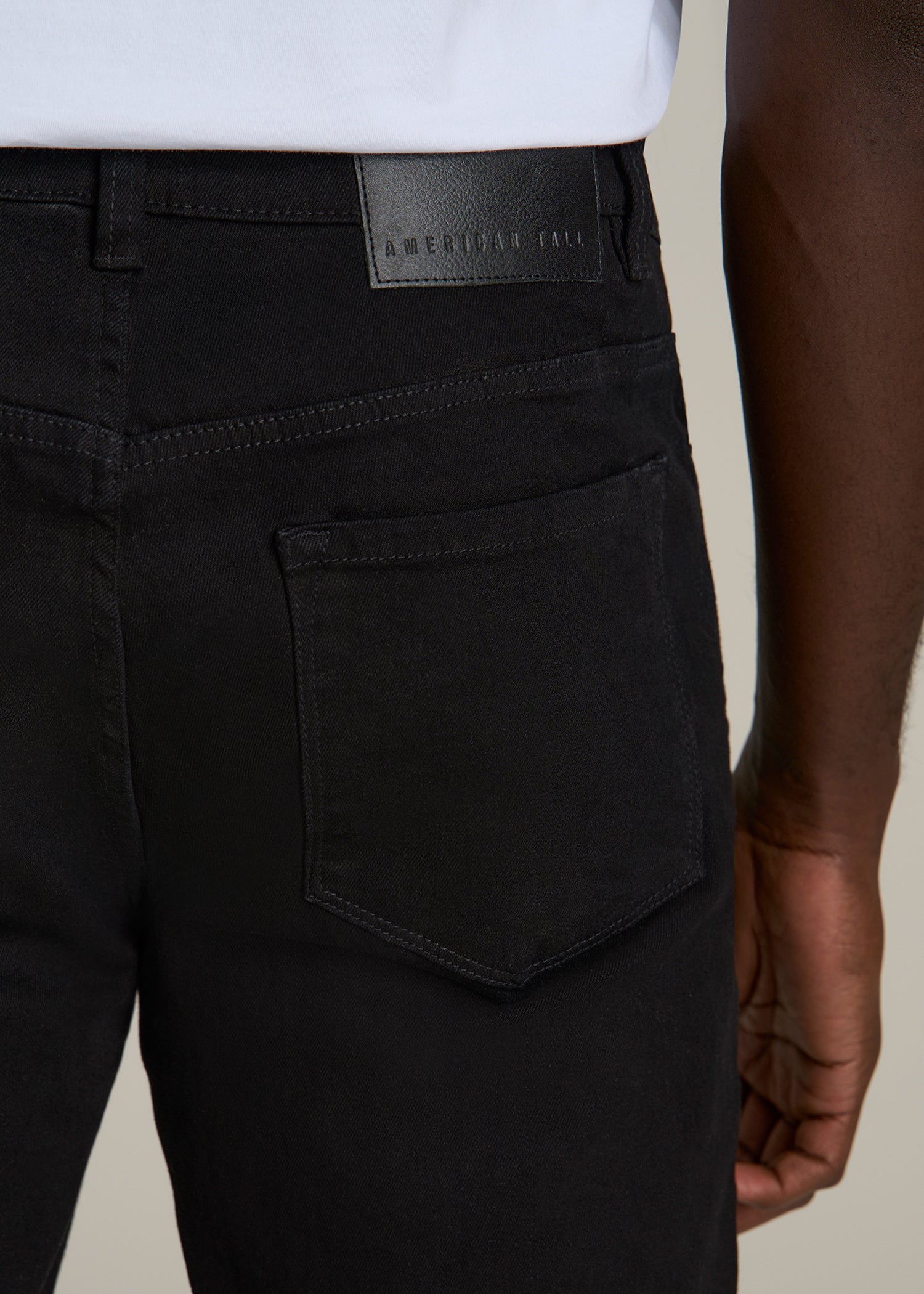 J1 STRAIGHT LEG Jeans for Tall Men in Black