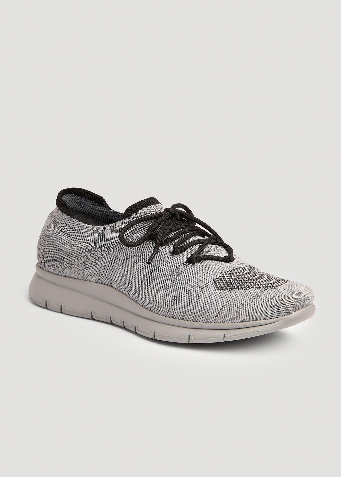 Tall Men's Knit Running Shoes in Grey Mix by American Tall