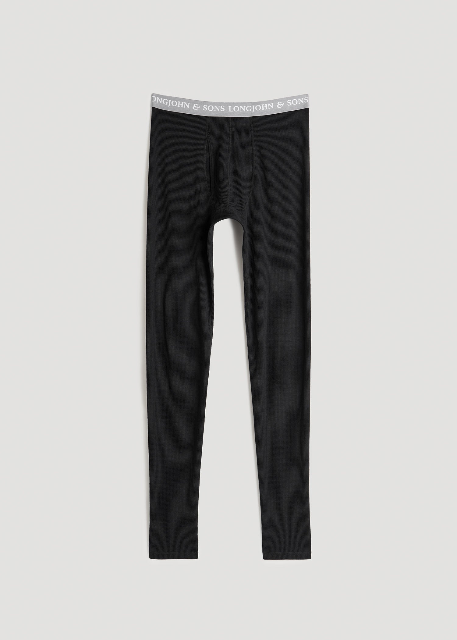 LJ&S Long Thermal Underwear in Black - Bottoms for Tall Men