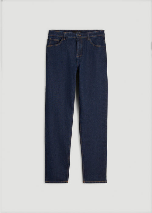 MILO Relaxed Tapered Fit Jeans for Tall Men in Deep Indigo Wash