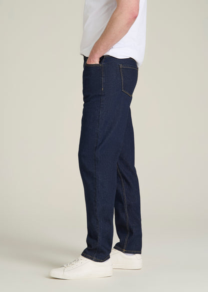 MILO Relaxed Tapered Fit Jeans for Tall Men in Deep Indigo Wash