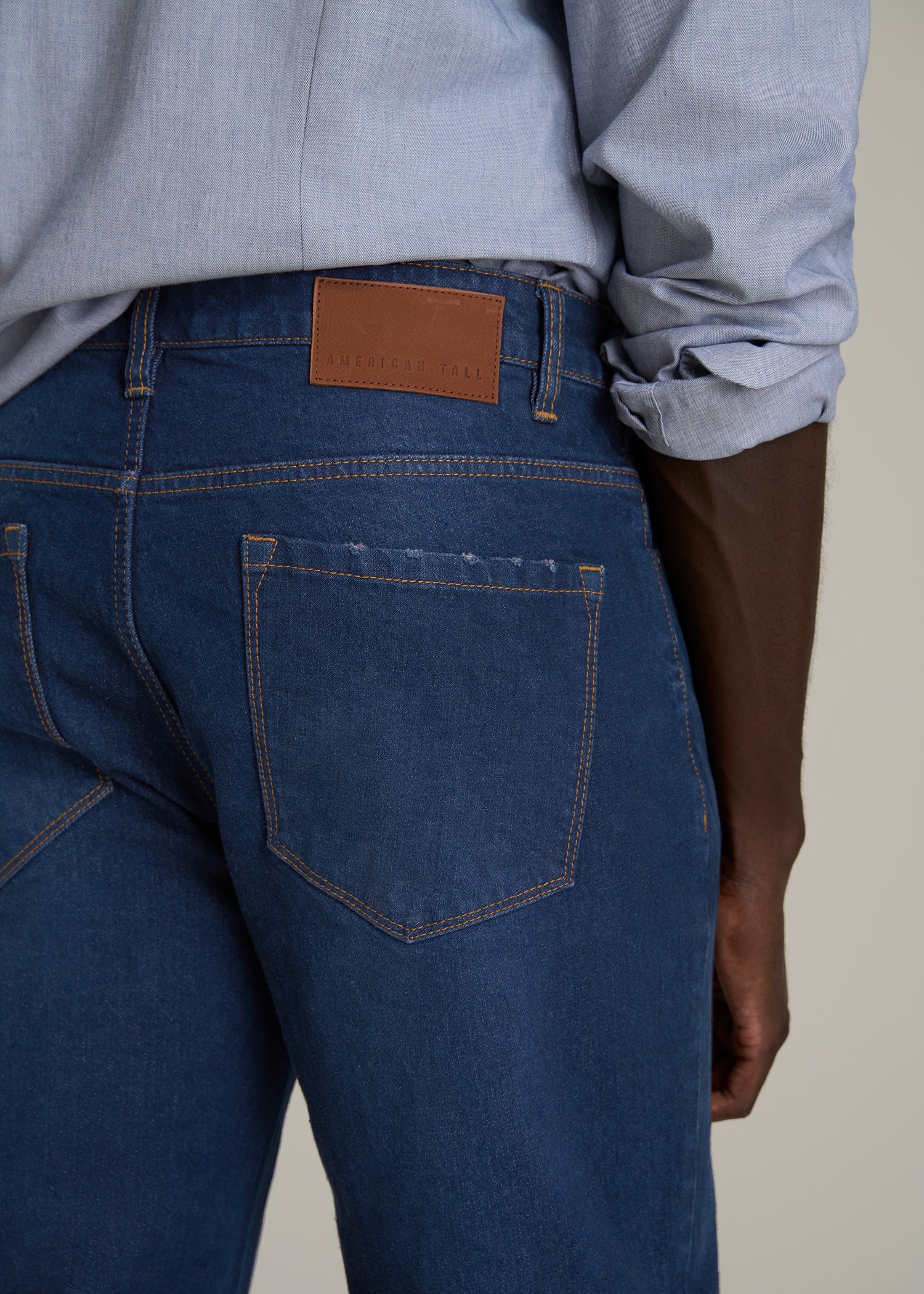 Milo RELAXED TAPERED FIT Jeans for Tall Men in Midnight Blue Wash