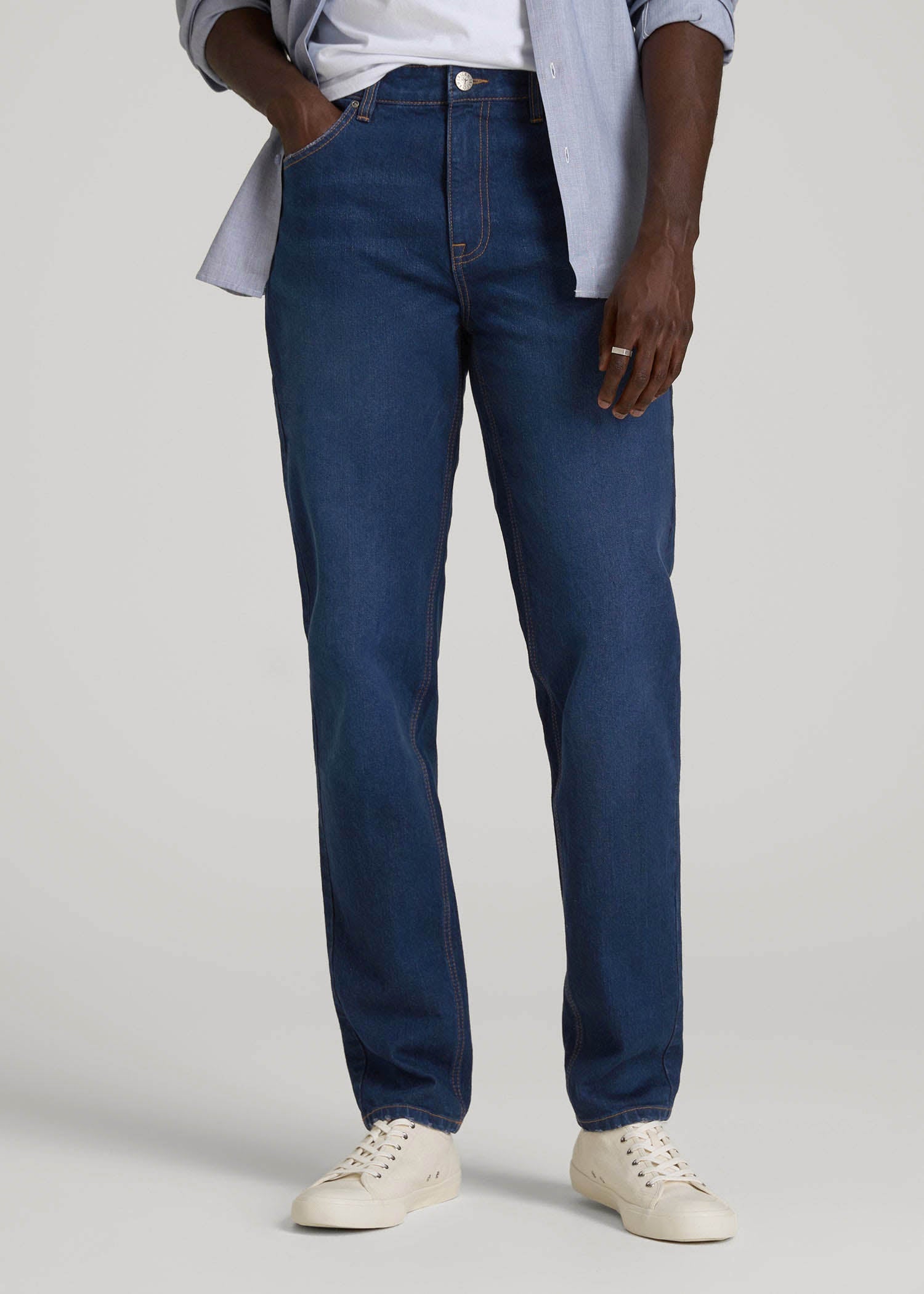 Milo Relaxed Tapered Fit Jeans for Tall Men | American Tall