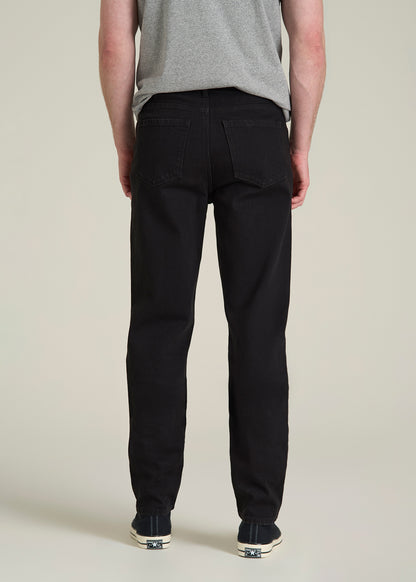 MILO Relaxed Tapered Fit Jeans for Tall Men in Optimum Black