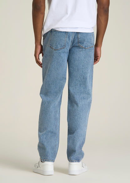 MILO Relaxed Tapered Fit Jeans for Tall Men in Perfect Blue