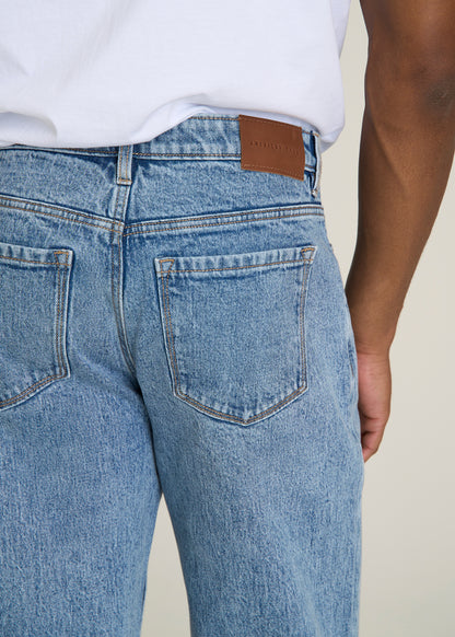 MILO Relaxed Tapered Fit Jeans for Tall Men in Perfect Blue
