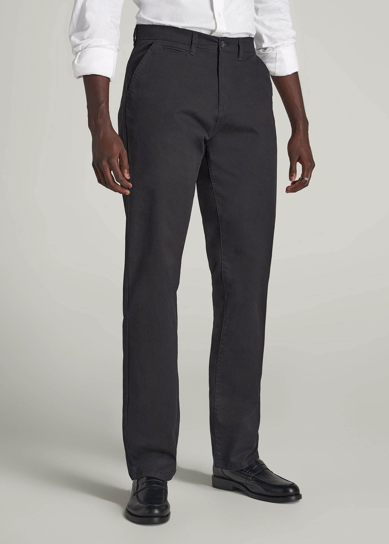 Mason RELAXED Chinos for Tall Men in Black 32 / 38 / Black