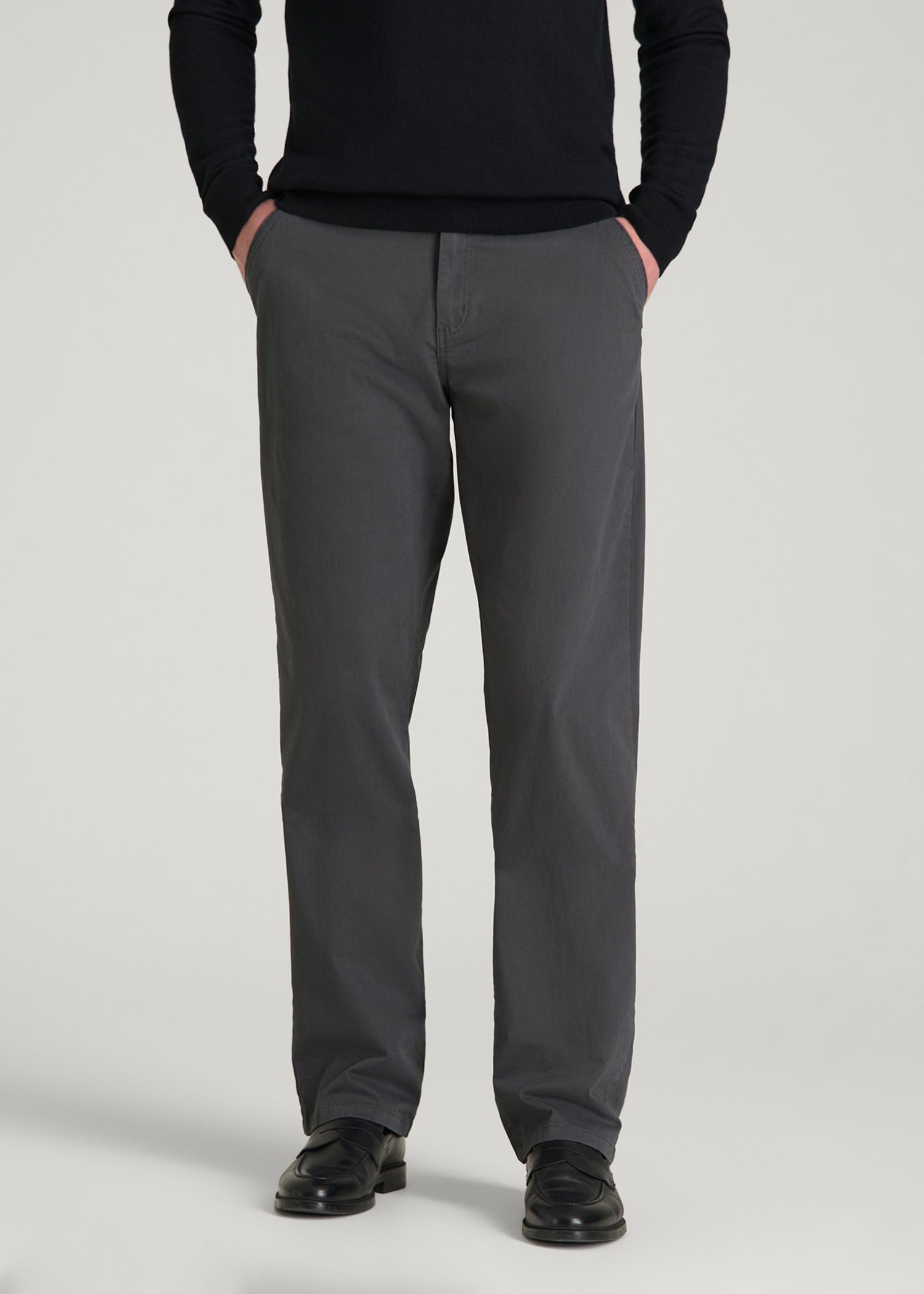 Mason RELAXED Chinos for Tall Men in Iron Grey