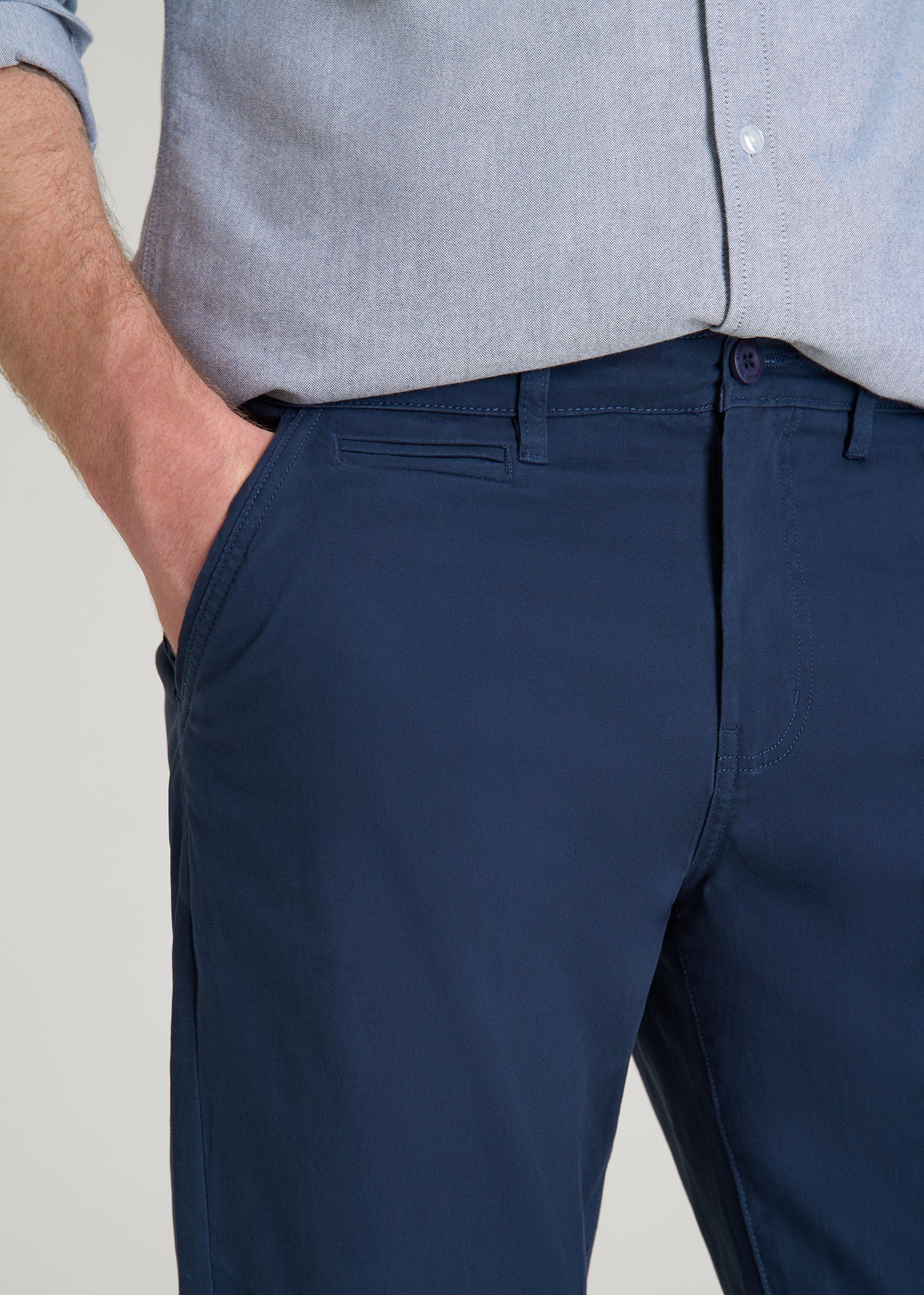 Mason RELAXED Chinos for Tall Men in Marine Navy