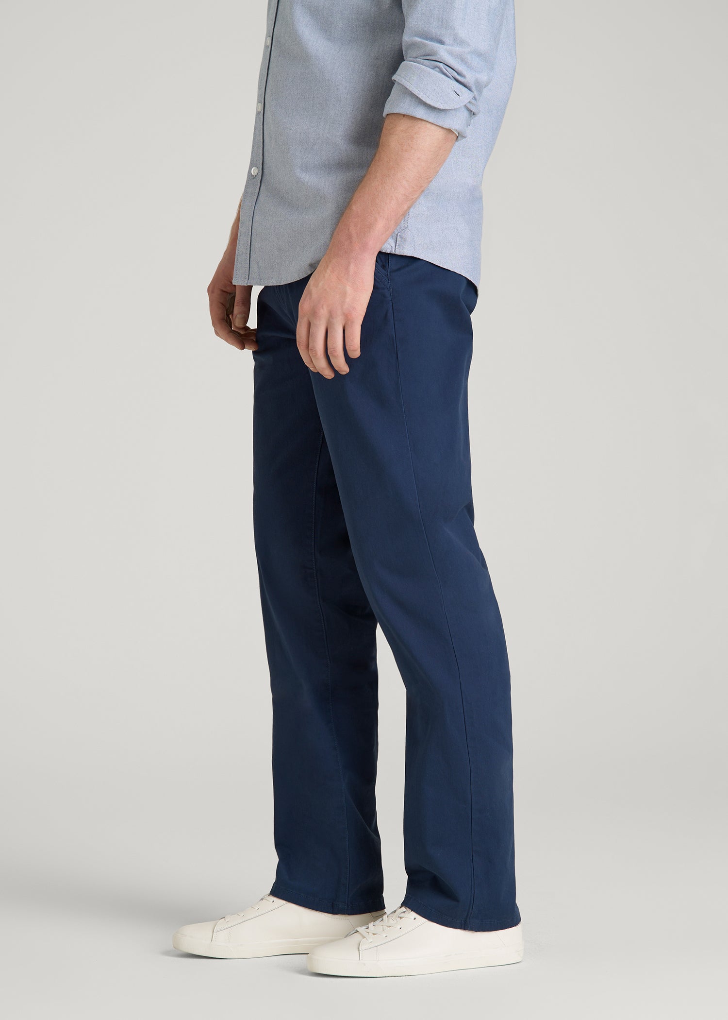 Mason RELAXED Chinos for Tall Men in Marine Navy