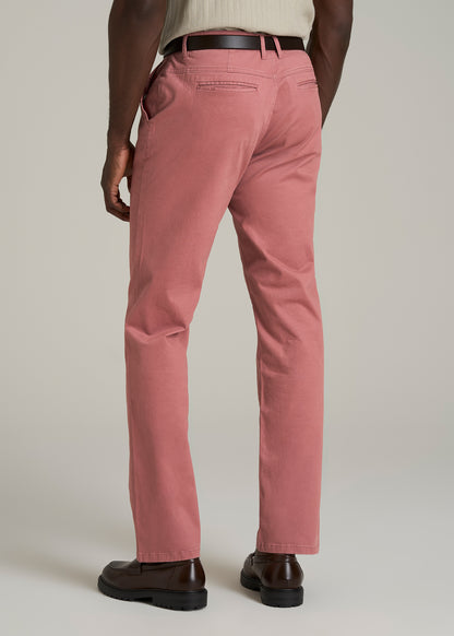 Mason Relaxed Chinos for Tall Men in Withered Rose