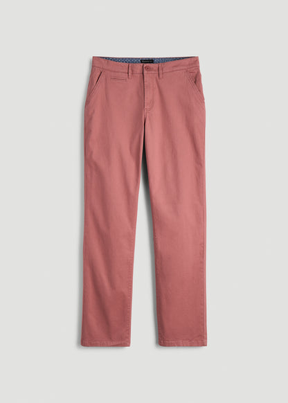 Mason Relaxed Chinos for Tall Men in Withered Rose