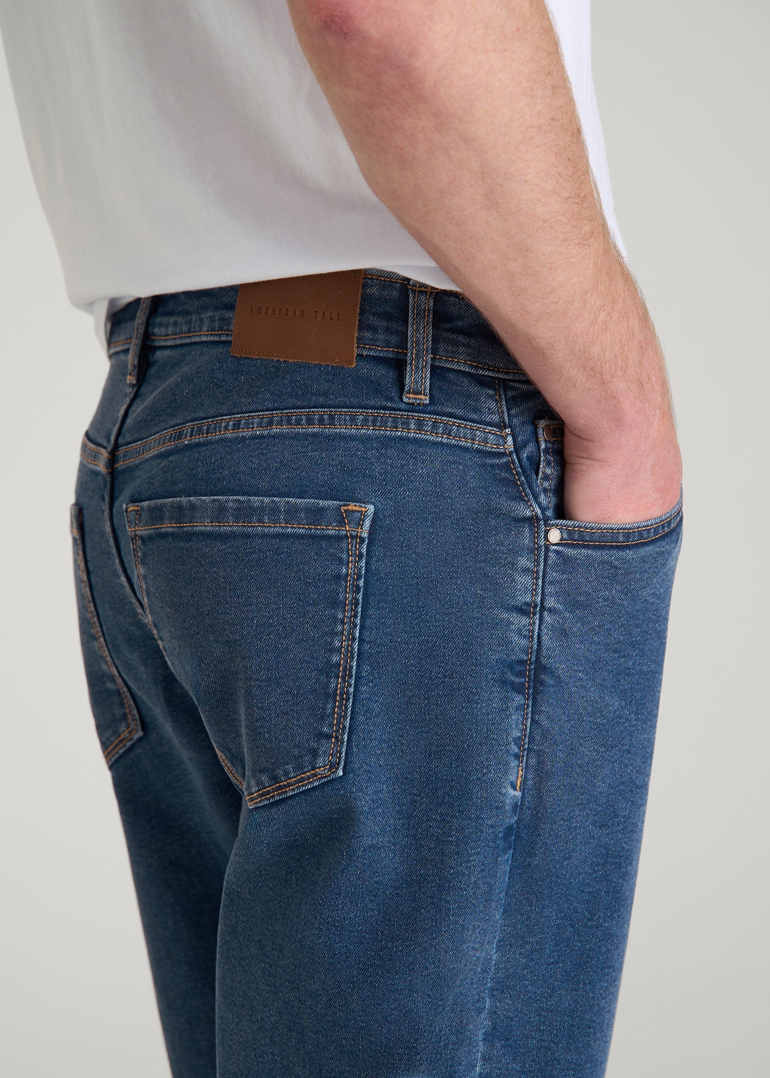 Mason Relaxed Fit Jeans for Tall Men in New Colorado Blue