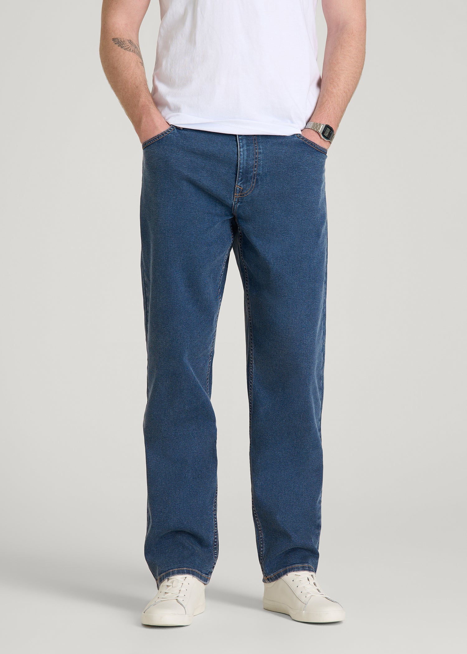 Mason Relaxed Fit Jeans for Tall Men in New Colorado Blue
