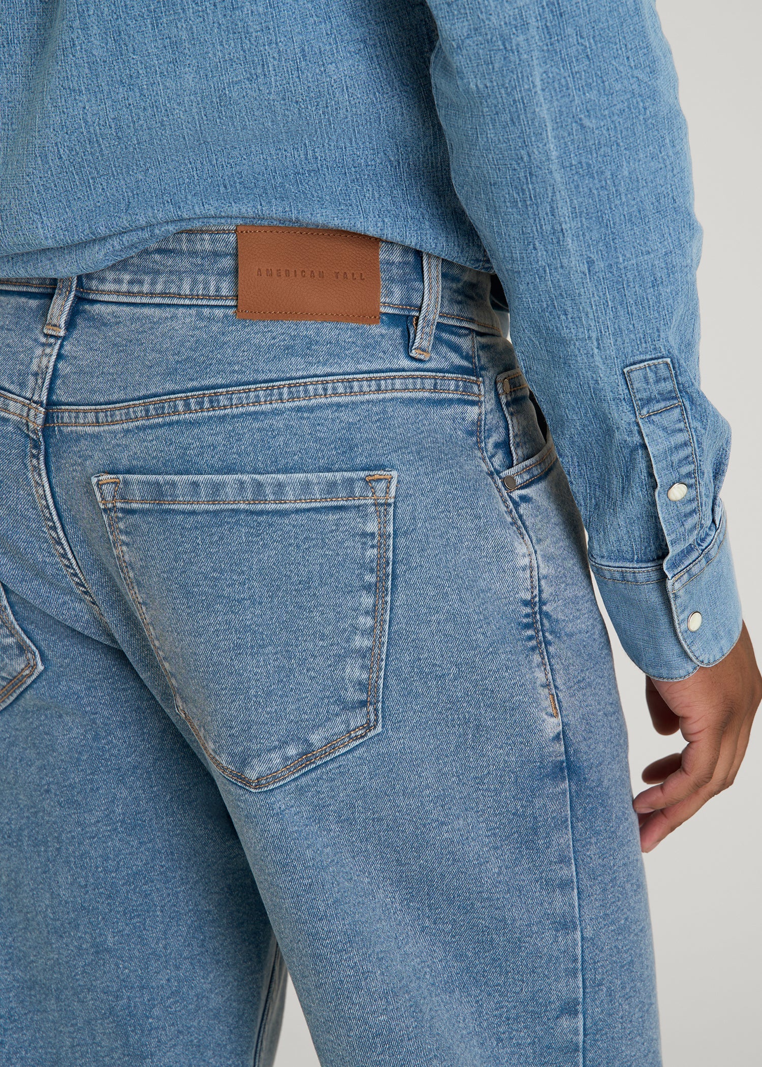 Mason Relaxed Fit Jeans for Tall Men in Perfect Blue