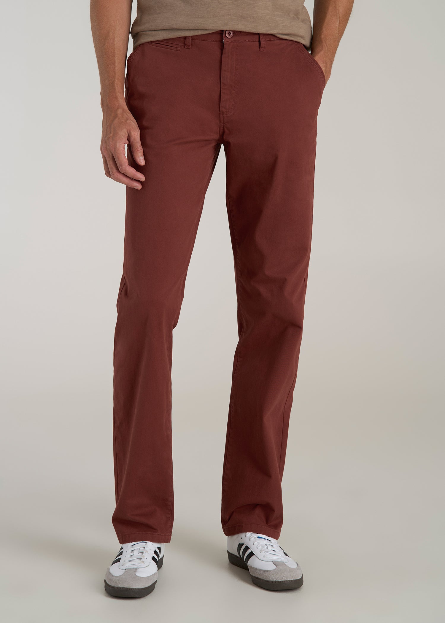 Mason RELAXED Chinos for Tall Men in Intense Rust