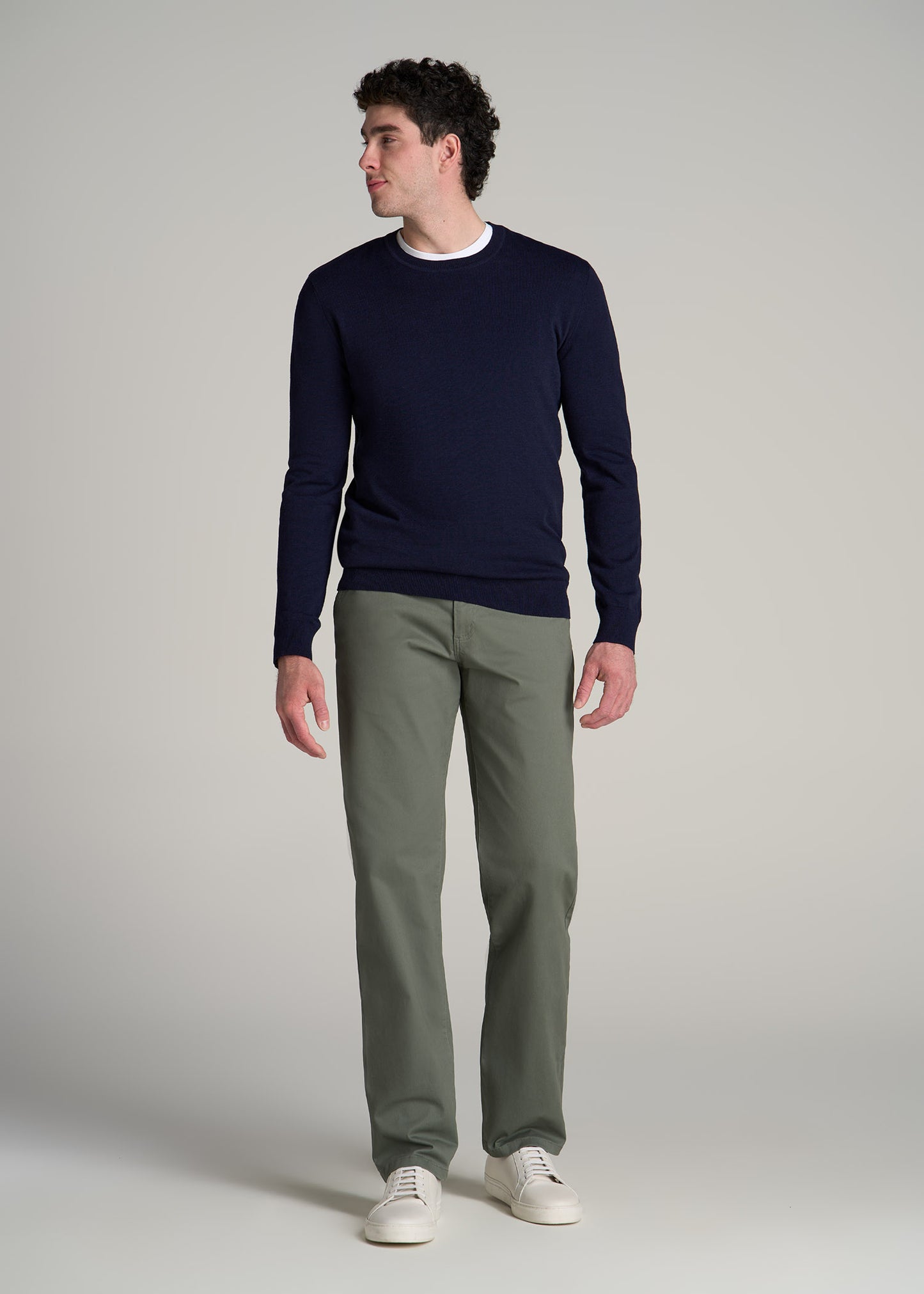 Mason RELAXED Chinos in Wreath Green - Pants for Tall Men