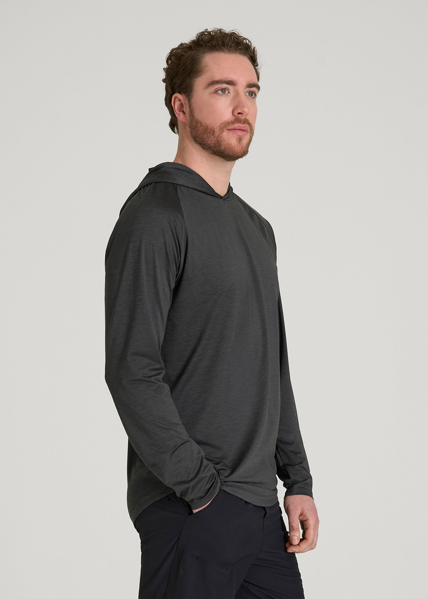 A.T. Performance Training Hoodie for Tall Men in Graffiti Space Dye