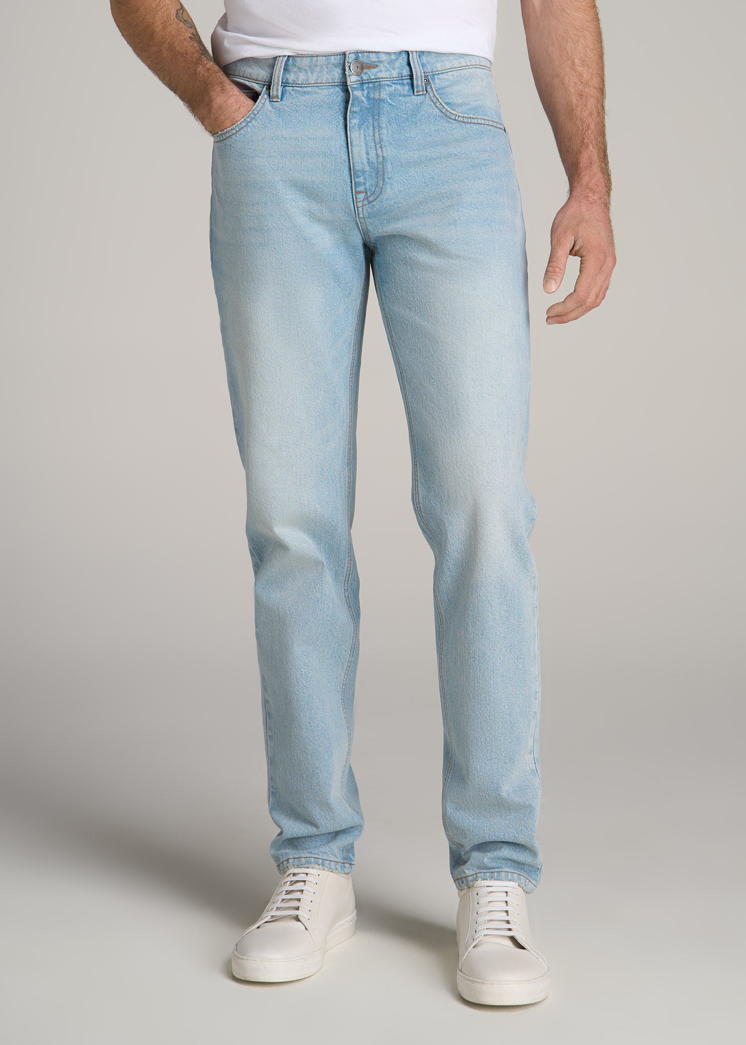 Milo Relaxed Tapered Fit Jeans for Tall Men American Tall