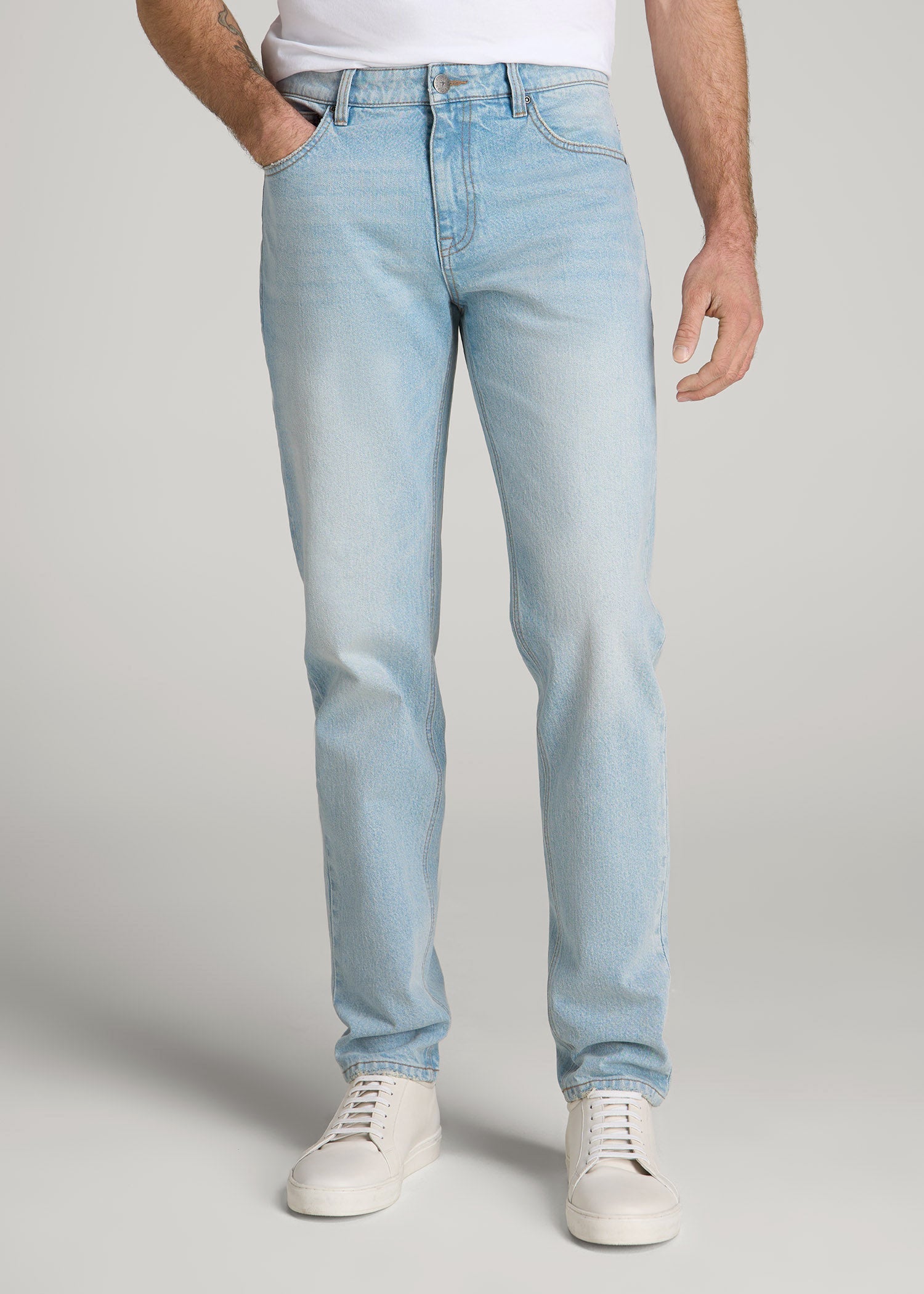 Milo Relaxed Tapered Fit Jeans for Tall Men | American Tall