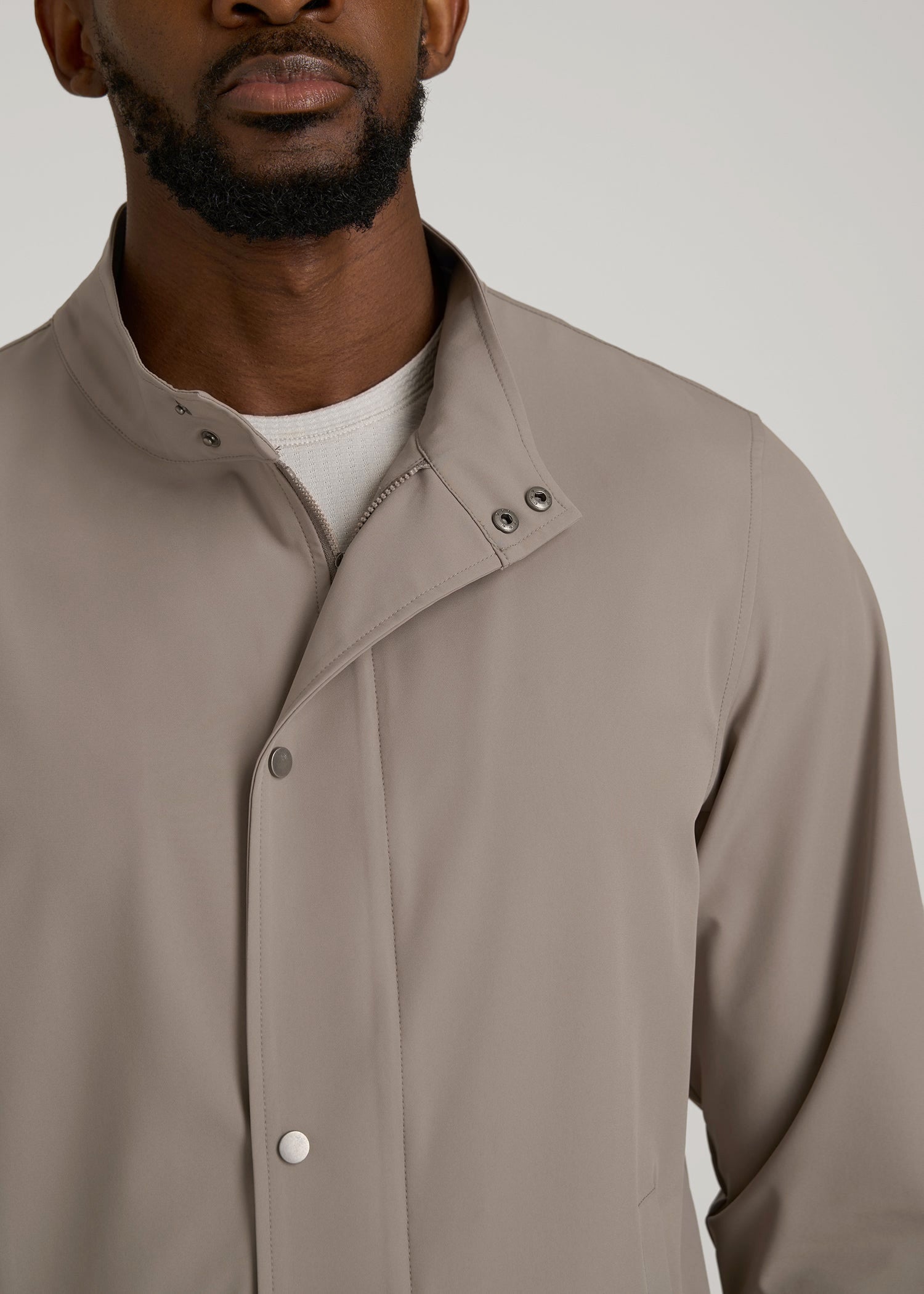 Motion Bomber Jacket for Tall Men in Portobello