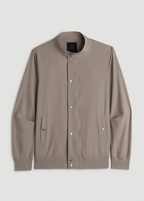 Motion Bomber Jacket for Tall Men in Portobello