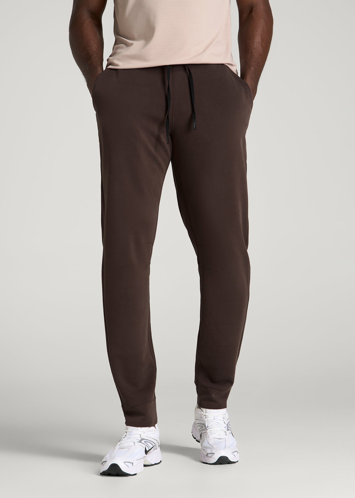 Neo Stretch Performance Joggers for Tall Men in Espresso