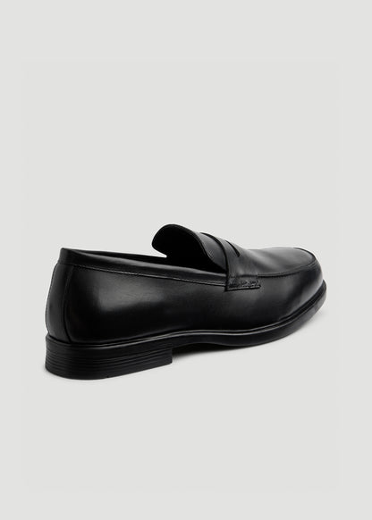 Penny Loafers for Tall Men in Black