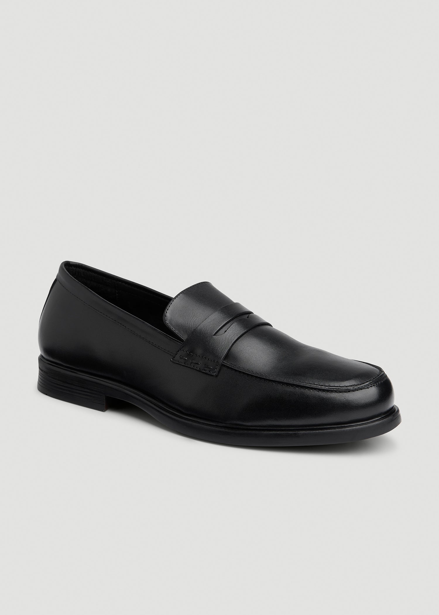 Penny Loafers for Tall Men in Black