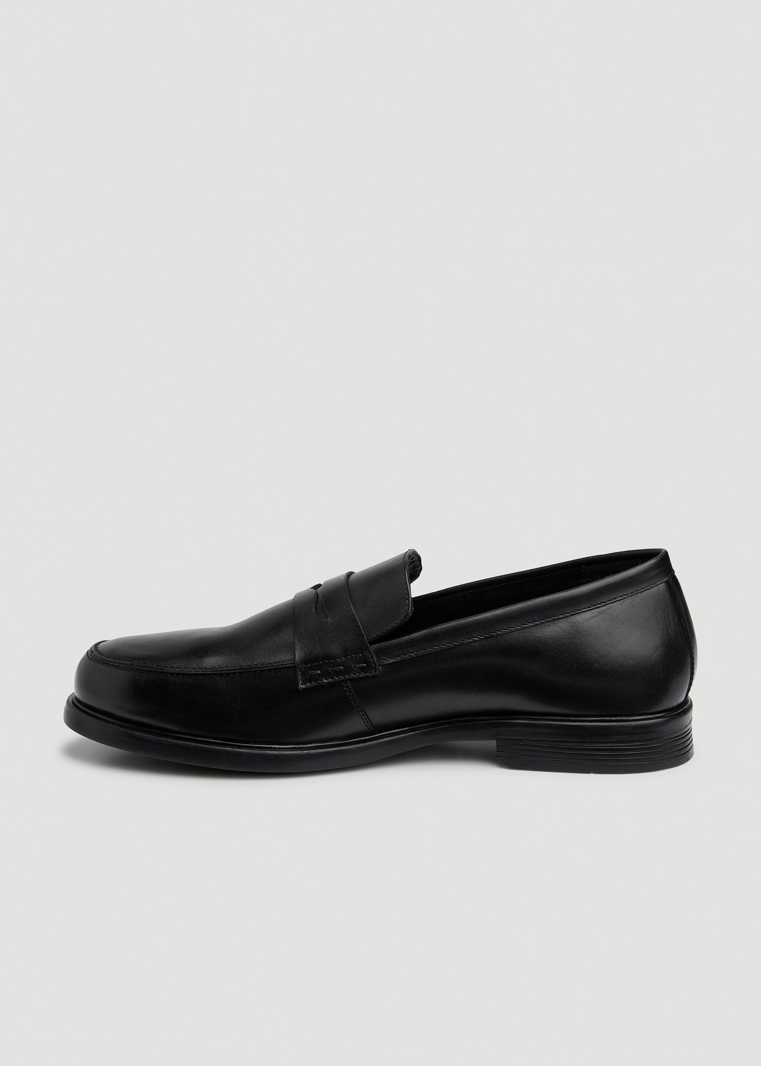 Penny Loafers for Tall Men in Black