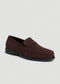 Penny Loafers for Tall Men in Dark Brown Suede