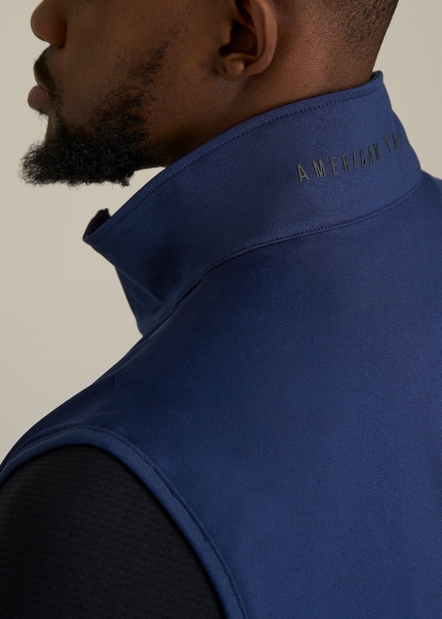 Performance Vest for Tall Men in Blue Mix