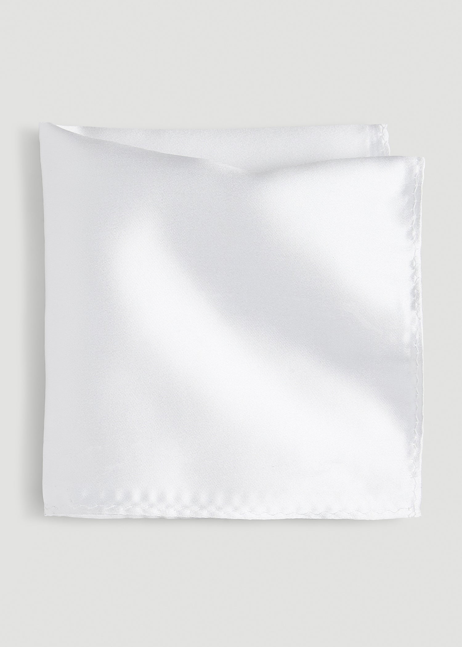Pocket Square for Tall Men in White
