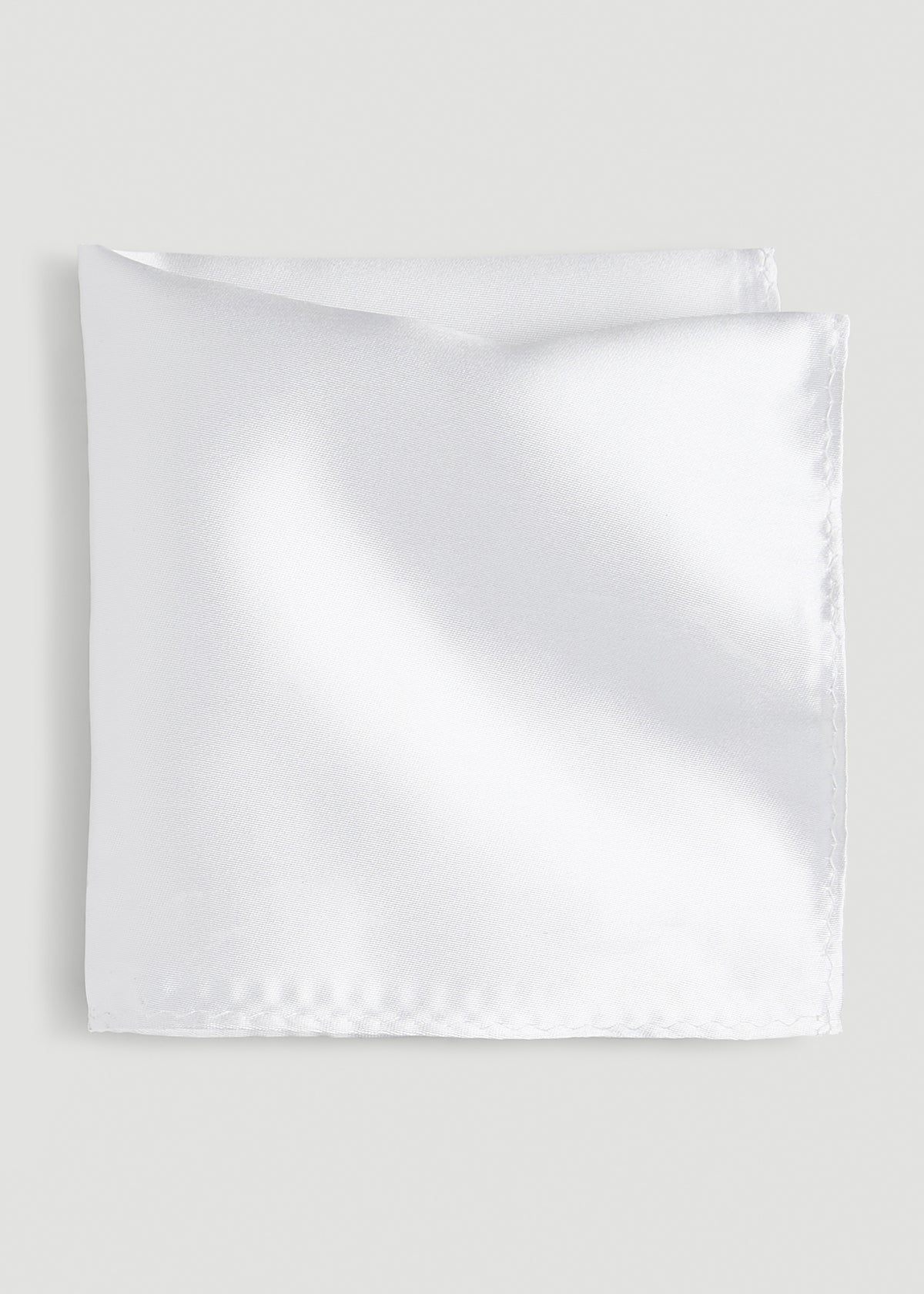 Pocket Square for Tall Men in White