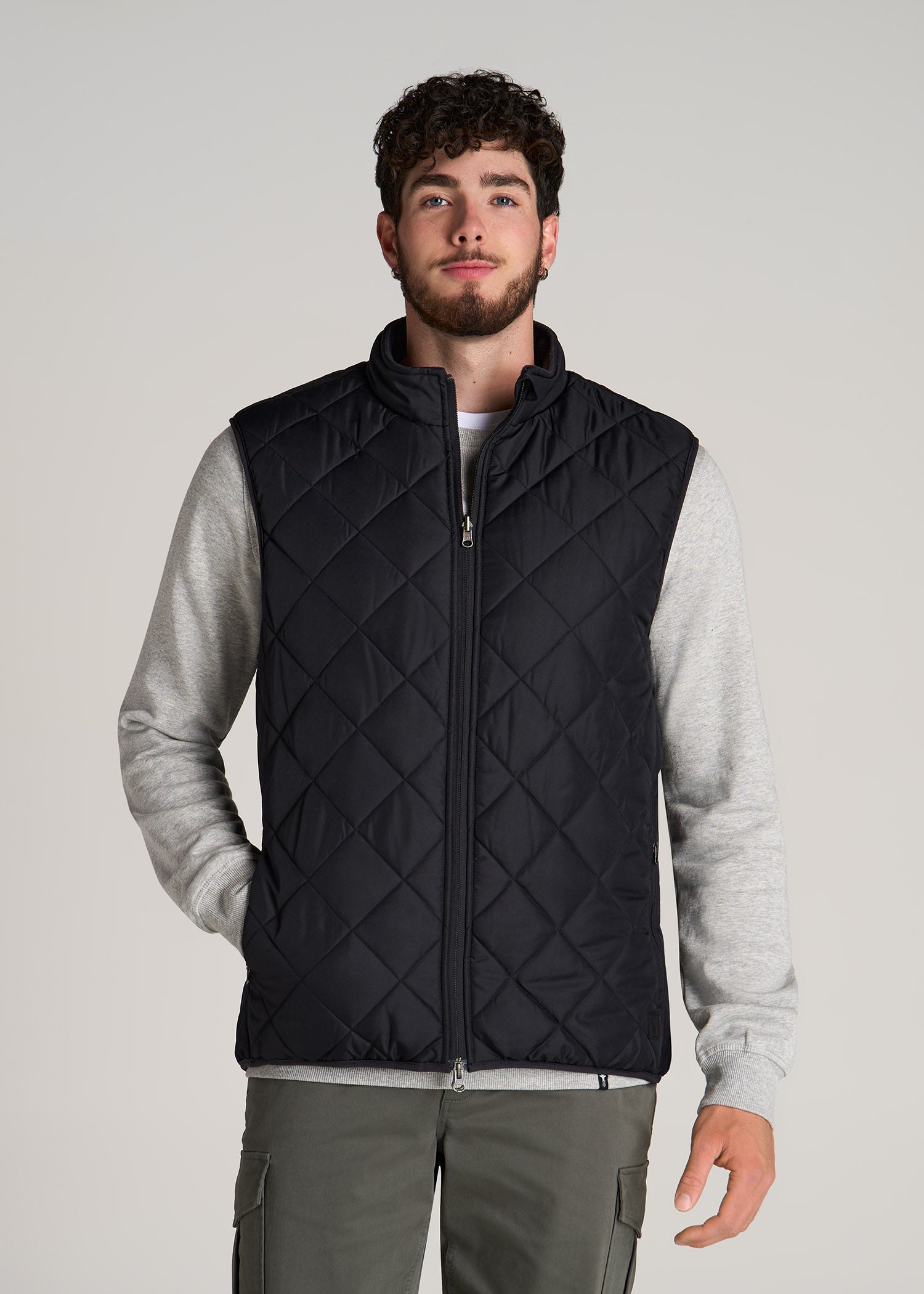 Quilted Reversible Tall Men's Vest American Tall