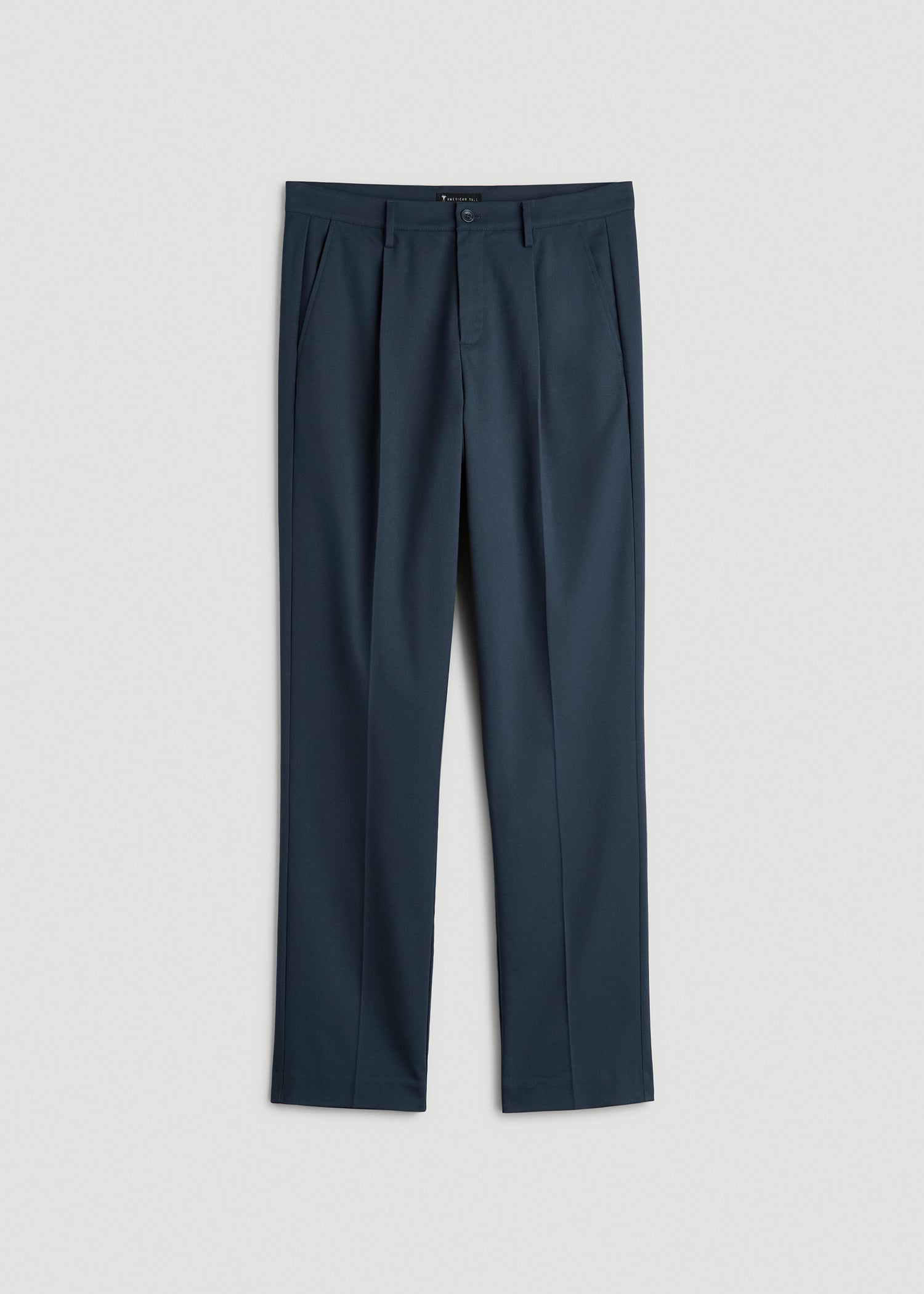 Tall Men's Relaxed Pleated Trouser in Deep Cove