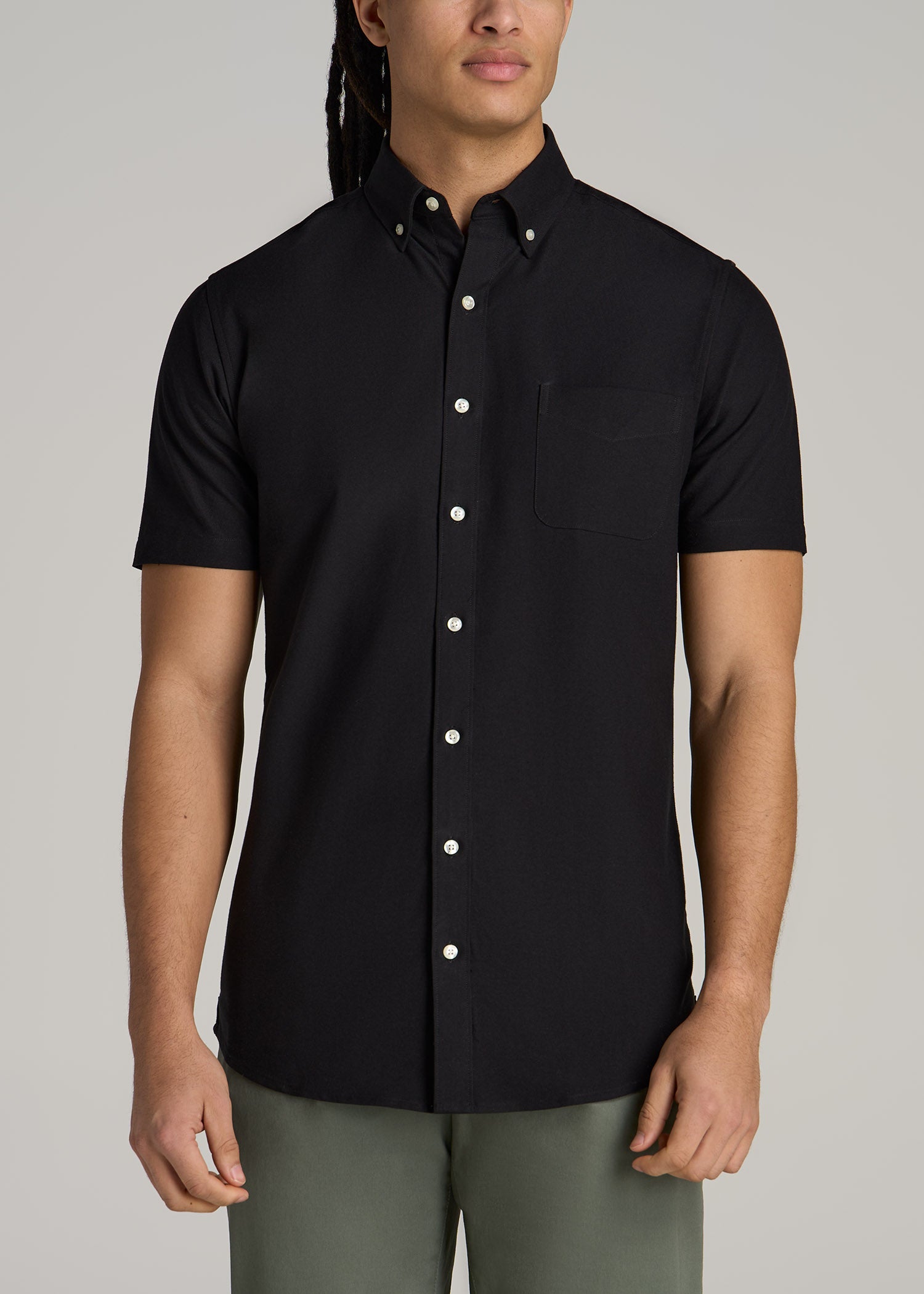 Men's Button-Down Oxford Short-Sleeve Shirt