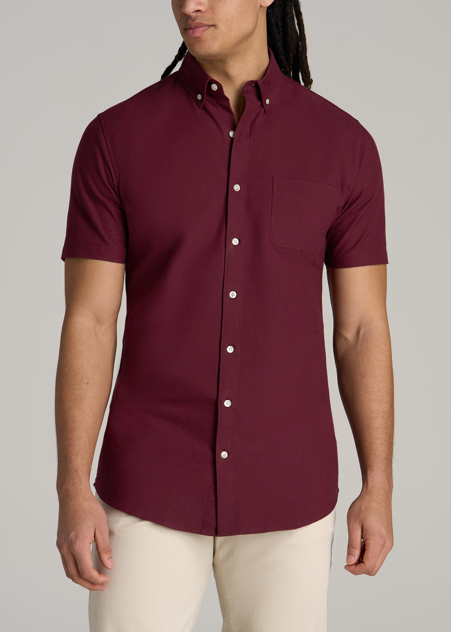 Buy Burgundy Red Regular Fit Easy Iron Button Down Oxford Shirt from Next  USA