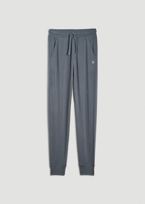Sleep Joggers for Tall Men in Smoky Blue