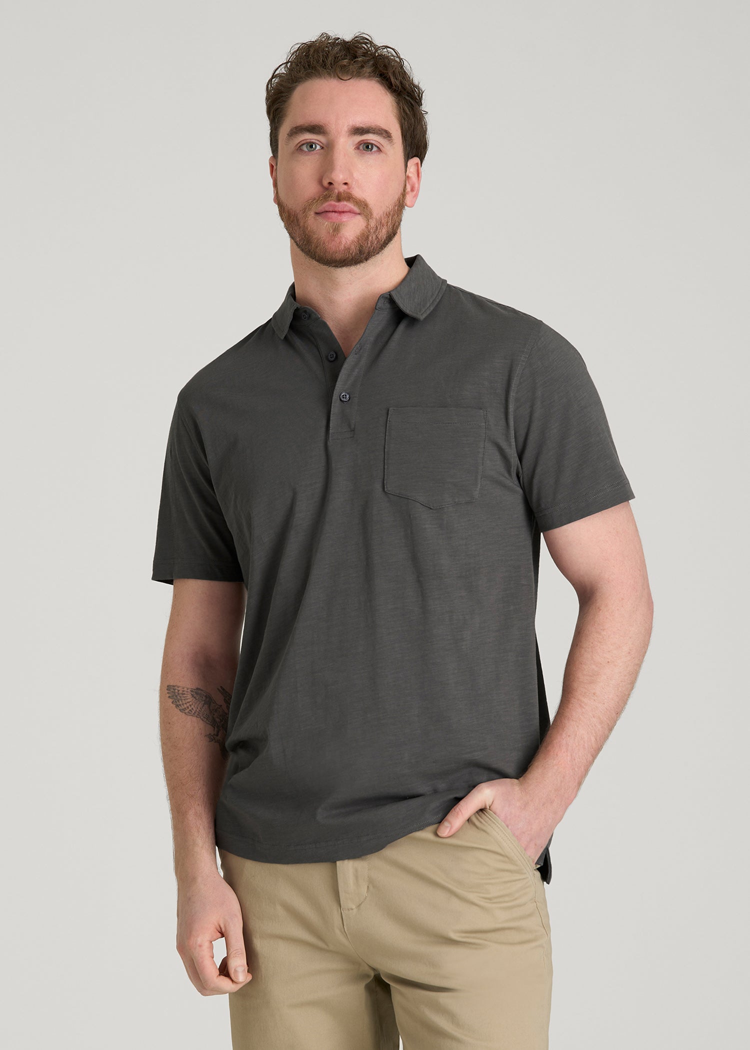 Tall Men's Polo Shirt with Pocket | American Tall