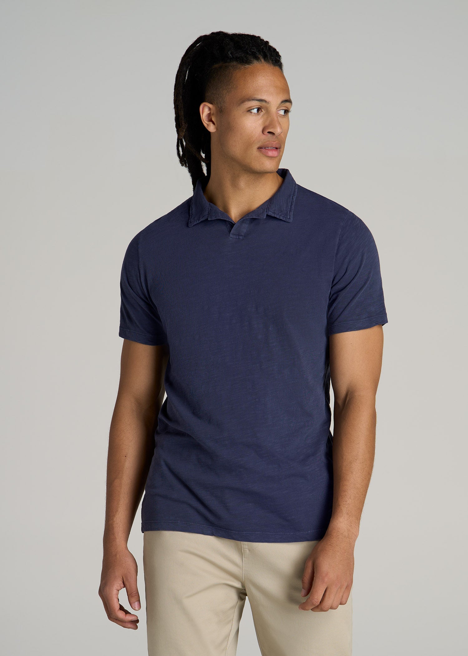 Slub Men's Tall Polo Shirt American Tall