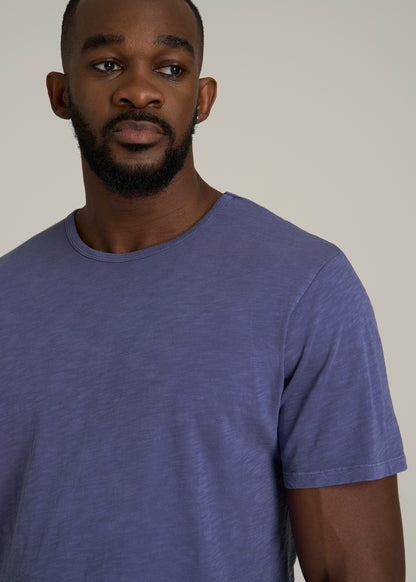 REGULAR-FIT Slub Tee for Tall Men in Future Dusk