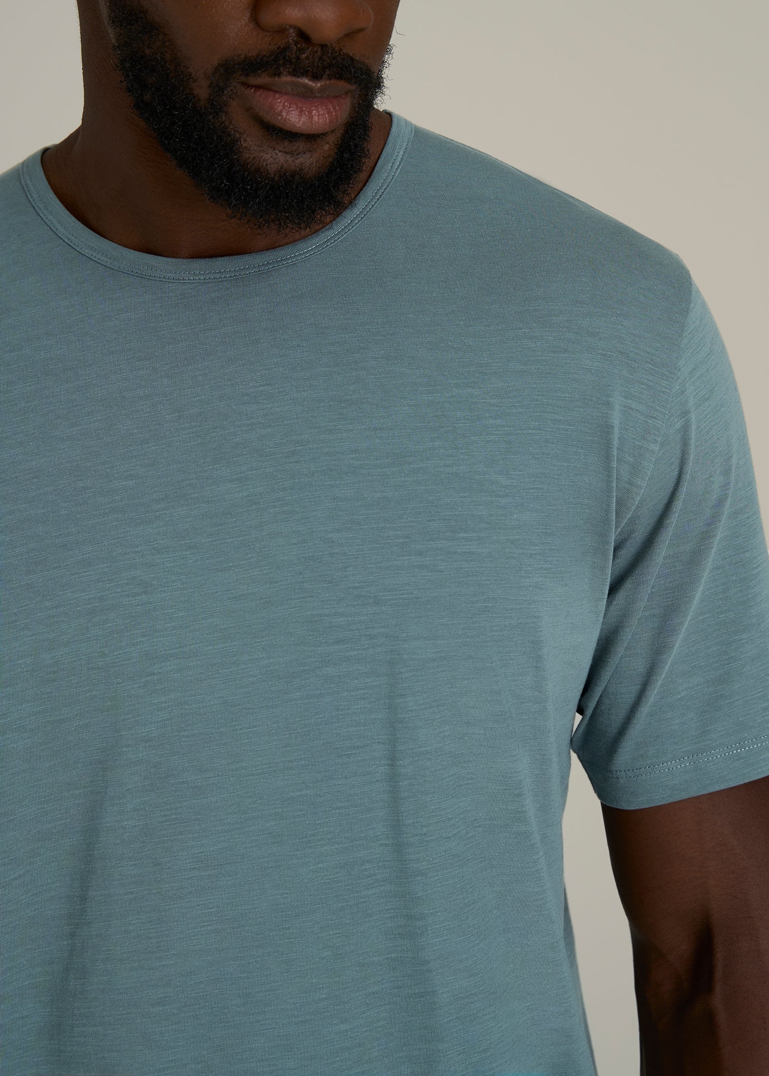 REGULAR-FIT Slub Tee for Tall Men in Trooper