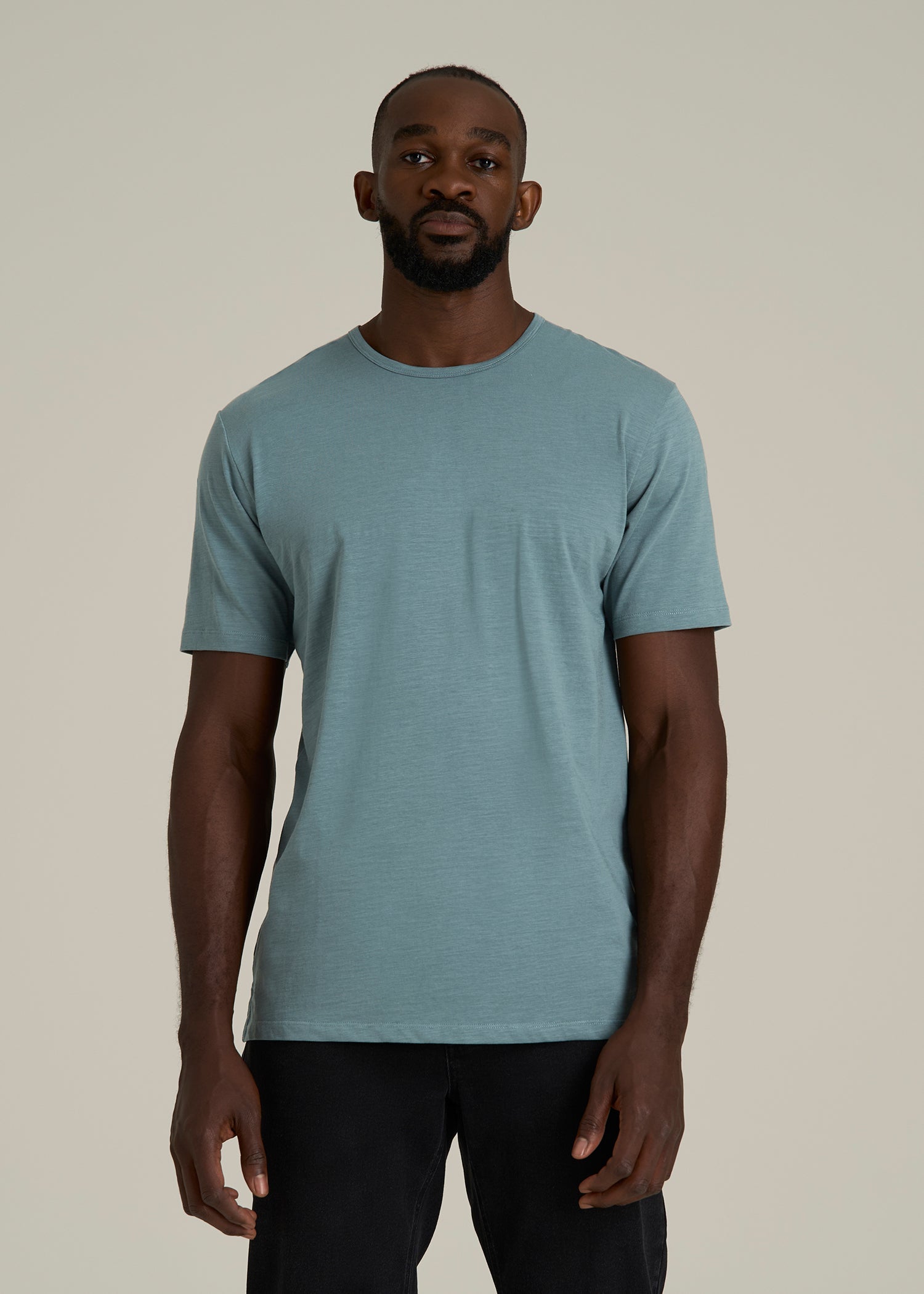 REGULAR-FIT Slub Tee for Tall Men in Trooper