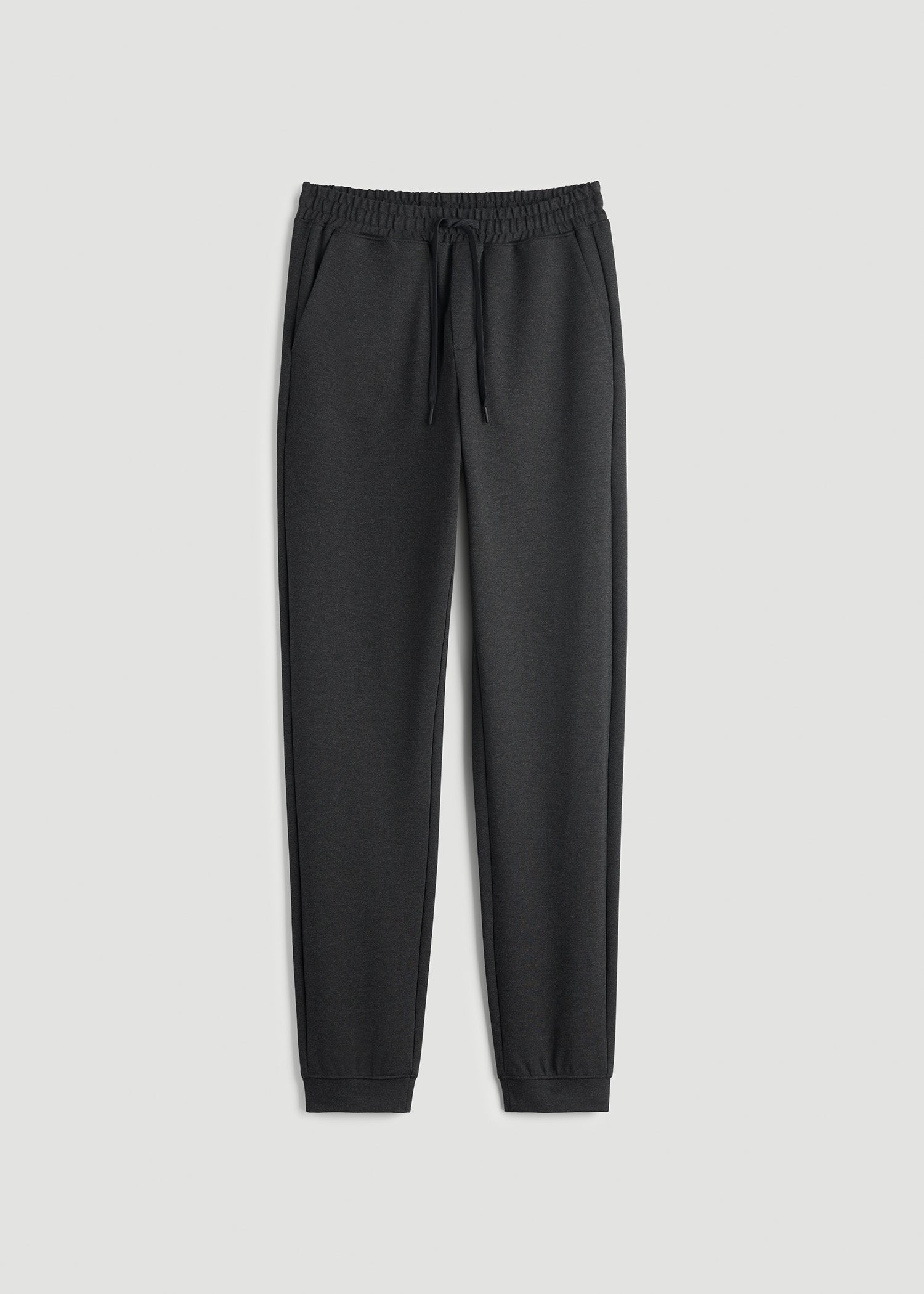 Soft Flex Ponte Jogger for Tall Men in Dark Charcoal Heather