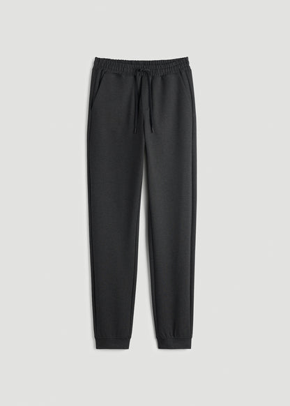 Soft Flex Ponte Jogger for Tall Men in Dark Charcoal Heather