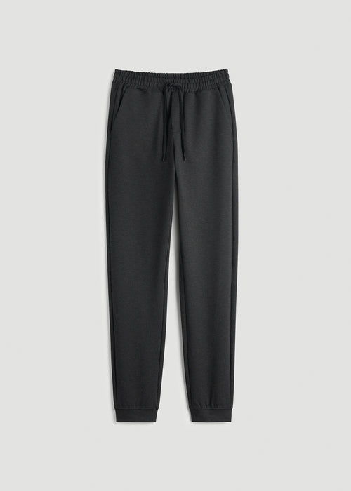 Soft Flex Ponte Jogger for Tall Men in Dark Charcoal Heather